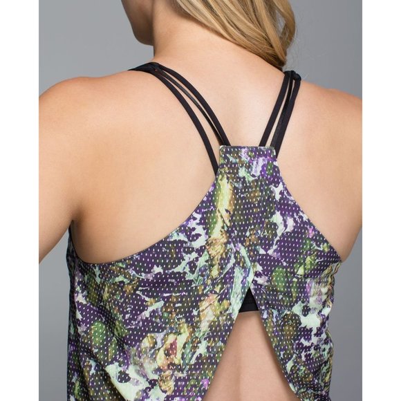 LULULEMON Floral Cutout Back City Summer Dress 6 - Picture 4 of 12